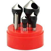 HSS 82deg. Countersink Deburring 5pc Set, 1/16" - 9/16"